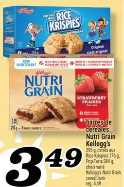Marché Richelieu BARRES DE CÉRÉALES NUTRI GRAIN KELLOGG'S | KELLOGG'S NUTRI GRAIN CEREAL BARS offer