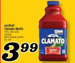 Marché Richelieu COCKTAIL CLAMATO MOTT'S | MOTT'S CLAMATO COCKTAIL offer