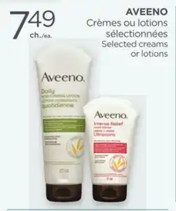 Proxim AVEENO Selected creams or lotions offer