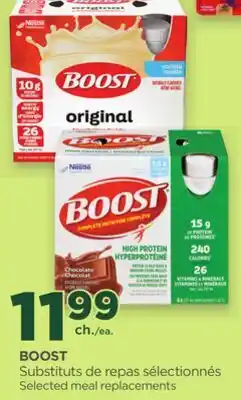 Proxim BOOST Selected meal replacements offer