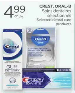 Proxim CREST, ORAL-B Selected dental care products offer