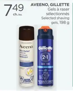 Proxim AVEENO, GILLETTE Selected shaving gels offer