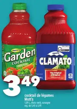Marche Ami cocktail de légumes Mott's offer