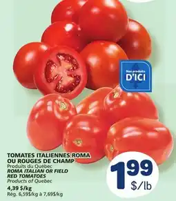 Marché Bonichoix ROMA ITALIAN OR FIELD RED TOMATOES offer