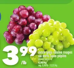 Marche Ami extra-gros raisins rouges ou verts sans pépins offer