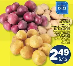 Marché Bonichoix POMMES DE TERRE GRELOTS JAUNES, ROUGES OU BLANCHES offer