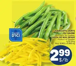 Marché Bonichoix GREEN OR WAX BEANS offer