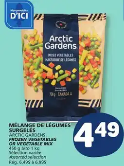 Marché Bonichoix ARCTIC GARDENS FROZEN VEGETABLES OR VEGETABLE MIX offer
