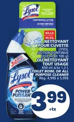 Marché Bonichoix LYSOL TOILET BOWL OR ALL PURPOSE CLEANER offer
