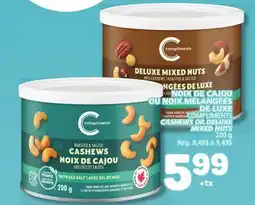 Marché Bonichoix COMPLIMENTS CASHEWS OR DELUXE MIXED NUTS offer