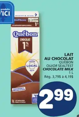Marché Bonichoix QUÉBON OR SEALTEST CHOCOLATE MILK offer