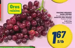 Marché Bonichoix SEEDLESS RED GRAPES offer