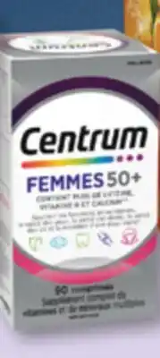 Familiprix Centrum Women 50+ complete multivitamin and multimineral supplement tablets 90un offer