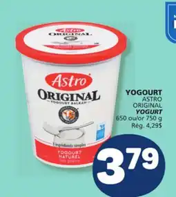 Marché Bonichoix ASTRO ORIGINAL YOGURT offer