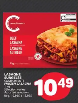 Marché Bonichoix COMPLIMENTS FROZEN LASAGNA offer