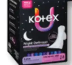 Familiprix U by KOTEX, Selected pads or liners offer
