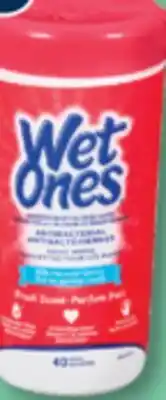 Familiprix Wet Ones fresh scent antibacterial hand wipes 40un offer