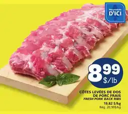 Marché Bonichoix FRESH PORK BACK RIBS offer
