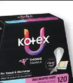 Familiprix U by Kotex Clean Feel Thong Panty Liners Thin 120un offer