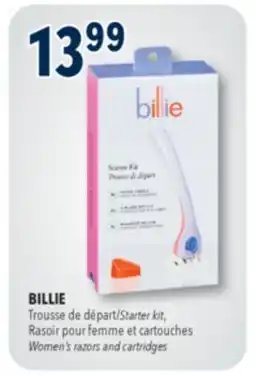 Familiprix Billie Razor Starter Kit 1 handle + 2 blade refills and magnetic holder offer