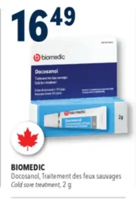 Familiprix Biomedic cold sore treatment cream offer