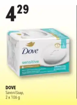 Familiprix Dove Sensitive skin soap bar offer