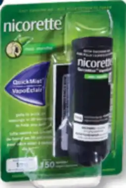 Familiprix Nicorette QuickMist stop smoking nicotine 1mg Fresh Mint offer