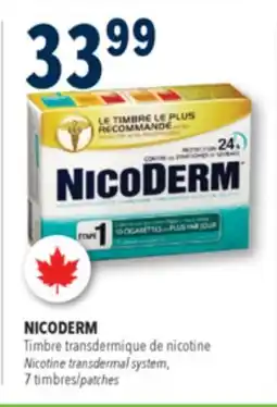 Familiprix Nicoderm stop smoking system nicotine 21mg transdermal patches Step 1 - 7un offer