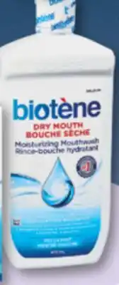 Familiprix Biotène fresh mint dry mouth moisturizing mouthwash offer
