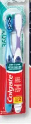 Familiprix Colgate 360° toothbrush Medium 2un offer