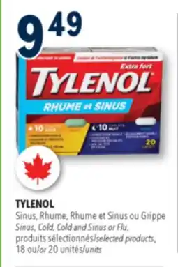Familiprix TYLENOL Sinus, Cold, Cold and Sinus or Flu offer