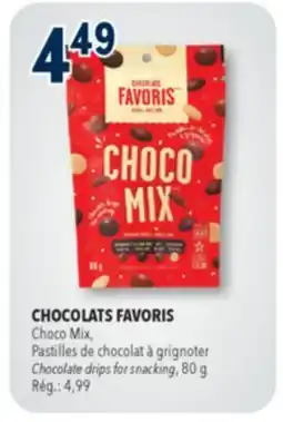 Familiprix CHOCOLATS FAVORIS, Choco Mix, Chocolate drips for snacking offer
