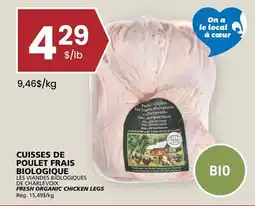 Rachelle-Bery Grocery LES VIANDES BIOLOGIQUES DE CHARLEVOIX FRESH ORGANIC CHICKEN LEGS offer