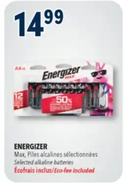 Familiprix Energizer Max AA alkaline battery 16un offer