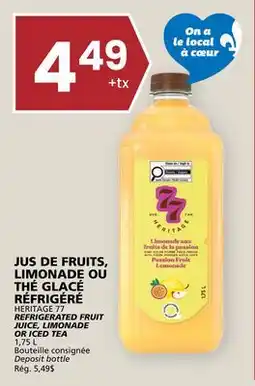 Rachelle-Bery Grocery HERITAGE 77 REFRIGERATED FRUIT JUICE, LIMONADE offer