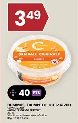 Rachelle-Bery Grocery HUMMUS, TREMPETTE OU TZATZIKI COMPLIMENTS offer