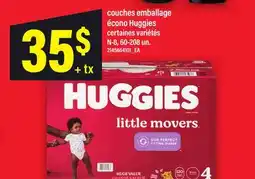 Maxi COUCHES EMBALLAGE ÉCONO HUGGIES, N-8, 60-208 UN offer