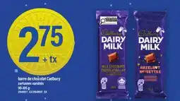Maxi BARRE DE CHOCOLAT CADBURY offer