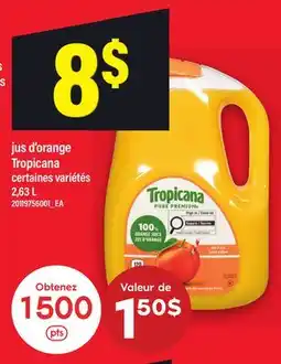 Maxi JUS D'ORANGE TROPICANA offer