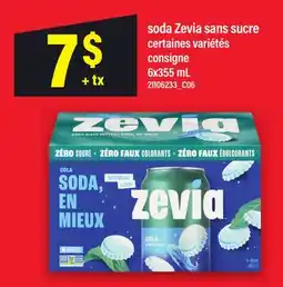 Maxi SODA ZEVIA SANS SUCRE offer