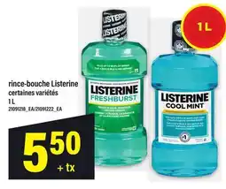 Maxi RINCE-BOUCHE LISTERINE offer