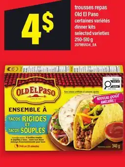 Maxi TROUSSES REPAS OLD EL PASO | DINNER KITS offer