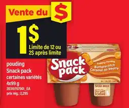 Maxi POUDING SNACK PACK offer