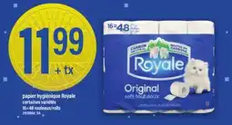 Maxi PAPIER HYGIÉNIQUE ROYALE, 16=48 ROULEAUX offer