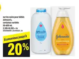 Maxi SUR LES SOINS POUR BÉBÉS JOHNSON'S offer