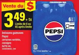 Maxi BOISSONS GAZEUSES PEPSI offer