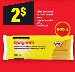 Maxi PÂTES SANS NOM | PASTA offer