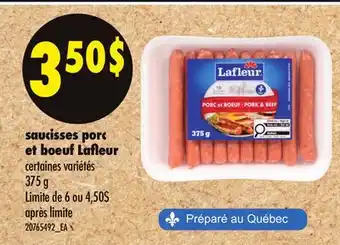 Maxi SAUCISSES PORC ET BŒUF LAFLEUR offer