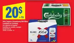 Maxi BIÈRE SAPPORO, KRONENBOURG 1664 BLANC, LANDSHARK OU CARLSBURG offer