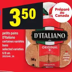 Maxi PETITS PAINS D'ITALIANO | BUNS, 6/8 UN offer